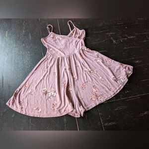 Garage Floral Mauve Lavender XS Romper with Wrap Top Soft Girl Coquette Y2K